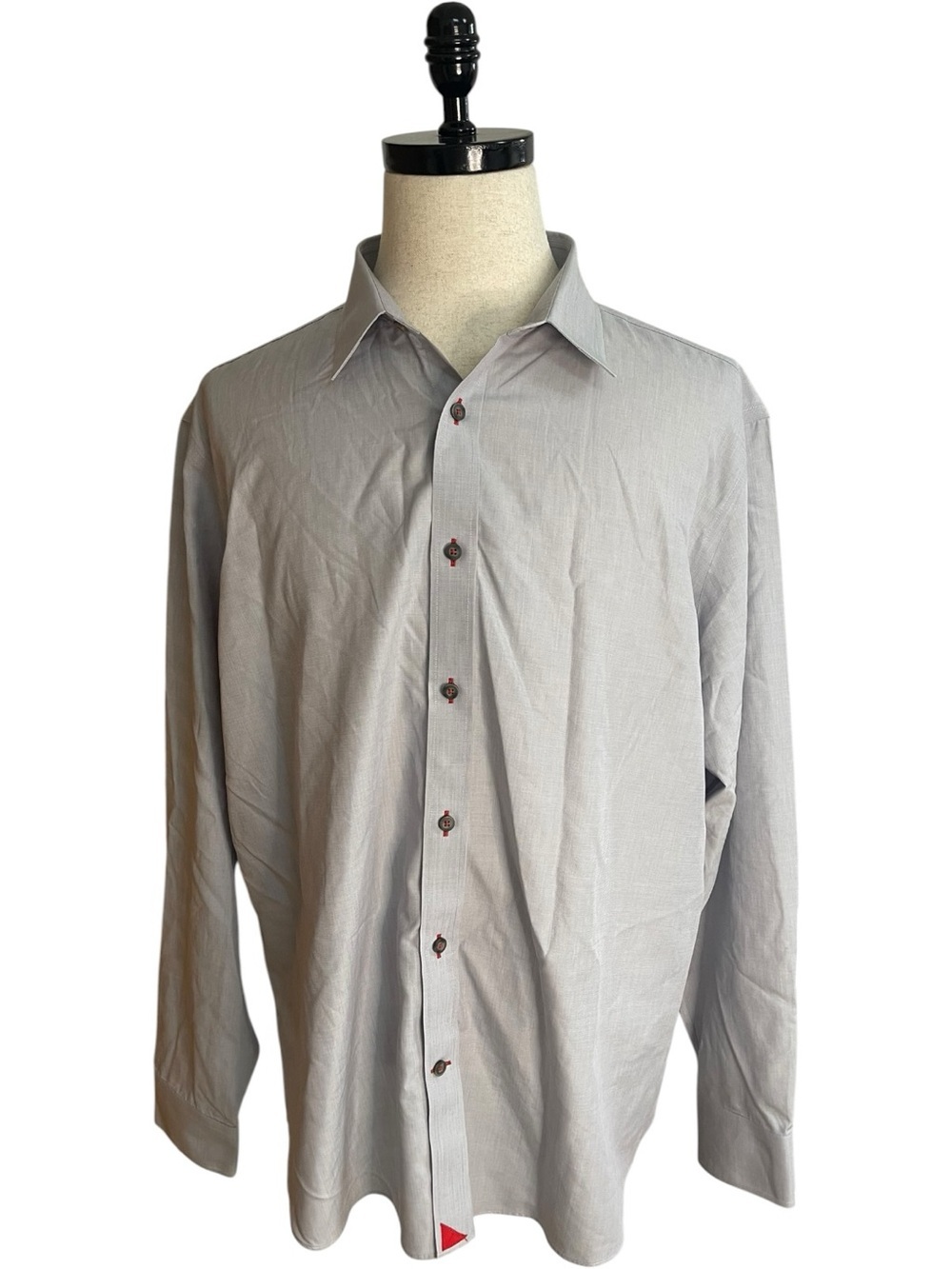 UNTUCKit Rubican Wrinkle Free Button Down Shirt Light Gray